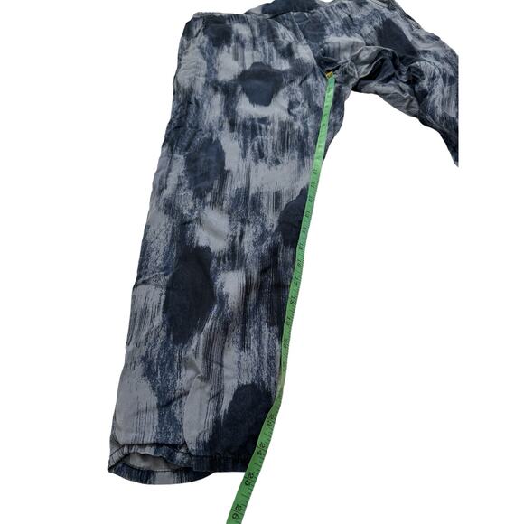 GAP Blue Brushstrokes Lyocell Track Pant Size Large Womens Elastic Waist Pockets - Picture 8 of 8